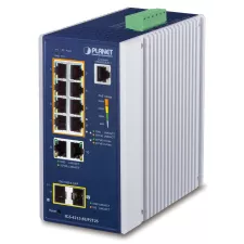obrázek produktu Planet IGS-4215-8UP2T2S IP30 Industrial L2/L4 8-Port 10/100/1000T 802.3bt PoE + 2-Port 10/100/1000T + 2-Port 100/1000X SFP Managed Switch
