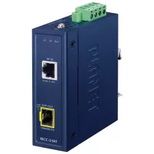 obrázek produktu Planet IECC-210T Industrial 1-Port 100TX + 1-Port 100FX SFP EtherCAT Media Converter (RJ45 In, SFP Out, -40~75 degrees C, Dual 9~48V DC,  B