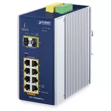 obrázek produktu Planet IGS-10020HPT-U IP30 Industrial L2+/L4 8-Port 1000T 802.3at PoE + 2-Port 1G/2.5G SFP Full Managed Switch