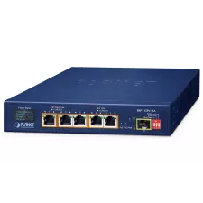 obrázek produktu Planet BSP-115PV-15A  solární PoE+ switch, 5x1Gb, 1x1Gb SFP, 5x PoE+ 802.3at, -20~65°C , IP30, LCD displej