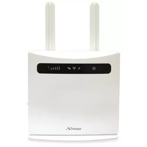 obrázek produktu STRONG 4G LTE router 300/ Wi-Fi standard 802.11 b/g/n/ 300 Mbit/s/ 2,4GHz/ 4x LAN (1x WAN)/ USB/ SIM slot/ bílý