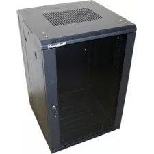 obrázek produktu XtendLan 32U/600x800 stojanový, černý, skleněné dveře, plná záda