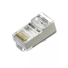 obrázek produktu XtendLan Konektor STP RJ45 CAT 6, drát, vkládané rozpletení, i pro kabely průměru 7,5mm