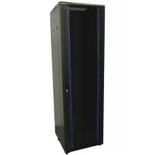 obrázek produktu XtendLan 42U/600x800 stojanový, černý, skleněné dveře, plná záda
