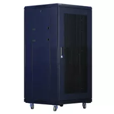 obrázek produktu XtendLan 18U/600x600 stojanový, černý, perforované dveře a záda