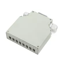 obrázek produktu XtendLan mini rozvadeč na DIN lištu, 8x SC Simplex, 4 vstupní otvory, krytka