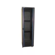 obrázek produktu XtendLan 42U/600x600 stojanový, černý, skleněné dveře, perforovaná záda