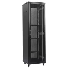 obrázek produktu XtendLan 47U/600x1000 stojanový, černý, perforované dveře a záda
