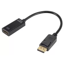 obrázek produktu XtendLan Adaptér DisplayPort (M) na HDMI (F), 15cm, černý, pro 4k