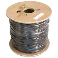 obrázek produktu DATACOM kabel drát C6 FTP PE + PVC venkovní 305m cívka černý