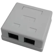 obrázek produktu DATACOM Datová zásuvka UTP CAT5E 2xRJ45 na omítku bílá