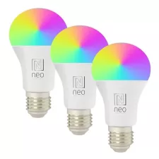 obrázek produktu IMMAX NEO SMART sada 3x LED žárovka E27 11W RGB+CCT barevná a bílá, stmívatelná, Zigbee, TUYA