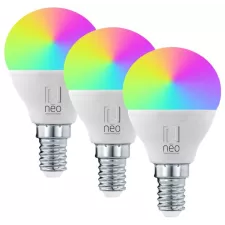 obrázek produktu IMMAX NEO LITE SMART sada 3x žárovka LED E14 6W RGB+CCT barevná a bílá, stmívatelná, Wi-Fi, P45, TUYA