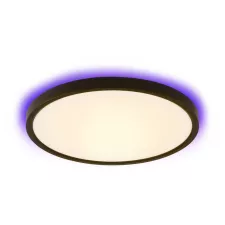 obrázek produktu IMMAX NEO LITE TUDO SMART stropní svítidlo s RGB podsvícením 40cm, 50W Wi-Fi černá, TUYA