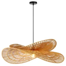 obrázek produktu IMMAX BOHO MARIPOSA designové závěsné svítidlo, D80cm, E27, přírodní juta