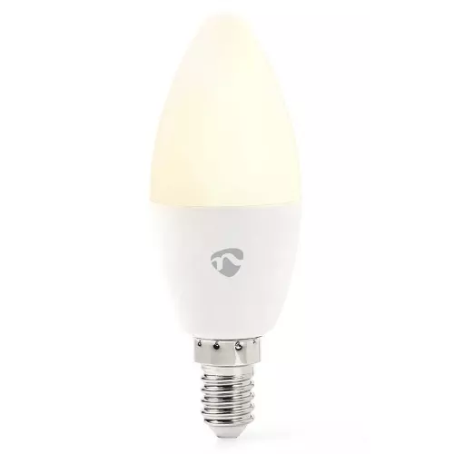 obrázek produktu NEDIS Wi-Fi chytrá LED žárovka/ E14/ svíčka/ 4,9W/ 230V/ 470lm/ teplá až studená bílá/ 2700 - 6500K/ RGB/ stmívatelná