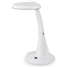 obrázek produktu NEDIS zvětšovací stolní LED lampa/ čočka 3 + 12 dioptrií/ spotřeba 6,5 W/ teplota 6500 K/ světelný tok 585 lm/ bílá
