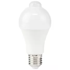 obrázek produktu NEDIS LED žárovka E27/ A60/ 8,5 W/ 220 V/ 806 lm/ 3000 K/ teplá bílá/ detekce pohybu/ matná
