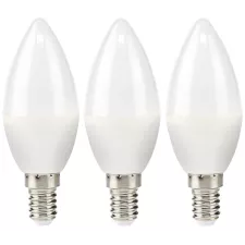 obrázek produktu NEDIS LED žárovka E14/ svíčka/ 4,9 W/ 220 V/ 470 lm/ 2700 K/ teplá bílá/ matná/ 3 kusy