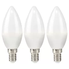 obrázek produktu NEDIS LED žárovka E14/ svíčka/ 2,8 W/ 220 V/ 250 lm/ 2700 K/ teplá Bílá/ matná/ 3 kusy