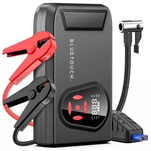 obrázek produktu BLUETOUCH startovací zdroj s kompresorem 20.000 mAh a výstupním proudem 3000 A