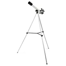 obrázek produktu NEDIS teleskop SCTE5060WT/ clona 50 mm/ ohnisková vzdálenost 600 mm/ hledáček 5 x 24/ výška 125 cm/ Tripod/ bílo-černý