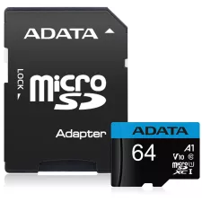 obrázek produktu ADATA Premier 64GB microSDXC / UHS-I CLASS10 A1 / 85/25 MB/s / + adaptér