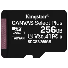 obrázek produktu KINGSTON Canvas Select Plus 256GB microSD / UHS-I / CL10 / bez adaptéru