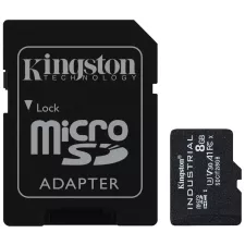 obrázek produktu KINGSTON 8GB microSDHC / Industrial Temp / UHS-I / U3 / vč. adaptéru