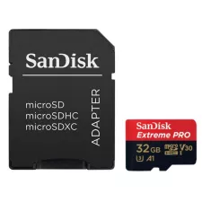 obrázek produktu SanDisk Extreme Pro 32GB microSDHC / CL10 / A1 / UHS-I V30 / 100mb/s / vč. adaptéru