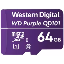 obrázek produktu WD PURPLE 64GB MicroSDXC QD101 / WDD064G1P0C / CL10 / U1 /