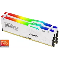 obrázek produktu KINGSTON FURY Beast White RGB EXPO 64GB DDR5 6000MT/s / CL36 / DIMM / Kit 2x 32GB