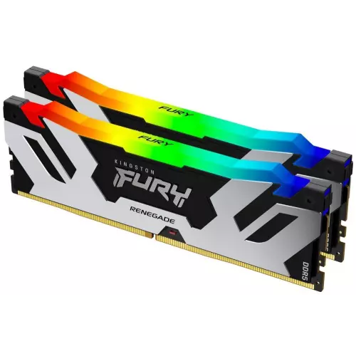 obrázek produktu KINGSTON FURY Renegade Silver RGB XMP 48GB DDR5 6400 MT/s / DIMM / CL32 / KIT 2x 24GB