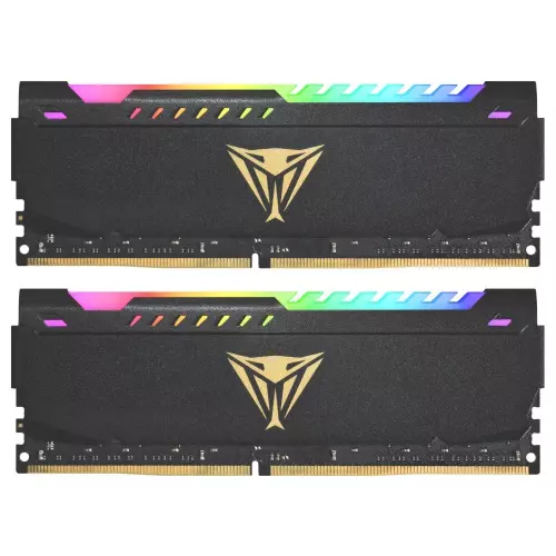 obrázek produktu PATRIOT Viper Steel RGB 16GB DDR4 3200MHz / DIMM / CL16 / 1,35V / Heatshield / KIT 2x 8GB