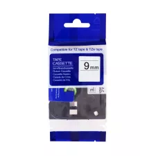 obrázek produktu PRINTLINE kompatibilní páska s Brother TZE-221, TZ-221, 9mm, černý tisk/bílý podklad