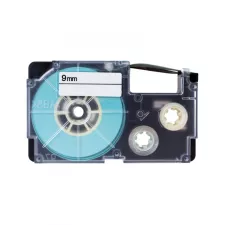 obrázek produktu PRINTLINE kompatibilní páska s Casio, XR-9WE1, 9mm, 8m, černý tisk/bílý podklad