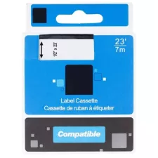 obrázek produktu PRINTLINE kompatibilní páska s DYMO 43613, S0720780, 6mm, 7m, černý tisk/bílý podklad, D1