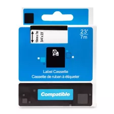 obrázek produktu PRINTLINE kompatibilní páska s DYMO 45800 S0720820, 19mm, 7m, černý tisk / průhl. podklad, D1