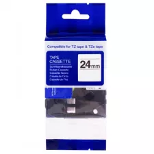 obrázek produktu PRINTLINE kompatibilní páska s Brother TZE-SE5R, 24mm, černý tisk/červený podklad, plomb.