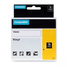 obrázek produktu PRINTLINE kompatibilní páska s DYMO 1868752, 19mm,7m,černý tisk/bílý p., XTL, vinyl.univer