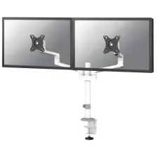 obrázek produktu Neomounts DS60-425WH2 - Montážní sada (kloubové rameno) - plný pohyb - pro 2 monitory - ocel - bílá - velikost obrazovky: 17&quot;-27