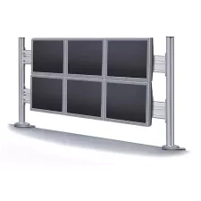 obrázek produktu Neomounts  FPMA-DTB200 / Flat Screen Desk Toolbar for 6 screens (70 x 130 cm) / Silver