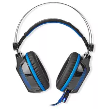 obrázek produktu NEDIS herní headset GHST500BK/ drátová sluchátka + mikrofon/ zvuk 7.1/ LED/ USB/ kabel 2,1 m/ černo-modrý