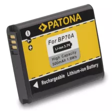obrázek produktu PATONA baterie pro foto Samsung SLB70A 500mAh