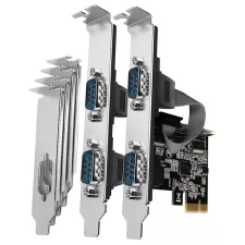 obrázek produktu AXAGON PCIe řadič 4x sériový port (RS-232) / PCEA-S4N / 250 kbps / LP bracket