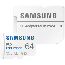 obrázek produktu SAMSUNG PRO Endurance MicroSDHC 64GB + SD Adaptér / CL10 UHS-I U1 / V10