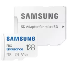 obrázek produktu SAMSUNG PRO Endurance MicroSDXC 128GB + SD Adaptér / CL 10 UHS-I U3 / V30