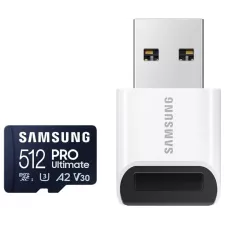 obrázek produktu SAMSUNG PRO Ultimate MicroSDXC 512GB + USB Adaptér / CL10 UHS-I U3 / A2 / V30