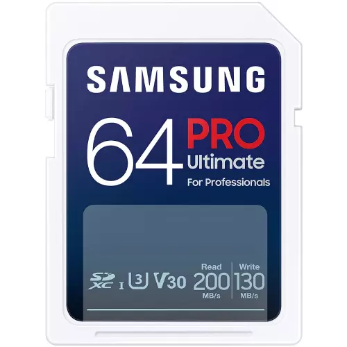 obrázek produktu SAMSUNG PRO Ultimate SDXC 64GB / CL10 USH-I U3 / V30