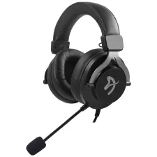 obrázek produktu AROZZI herní sluchátka ARIA Black/ náhlavní/ 2x 3,5" jack/ redukce na 1x 3,5" jack/ odnímatelný mikrofon